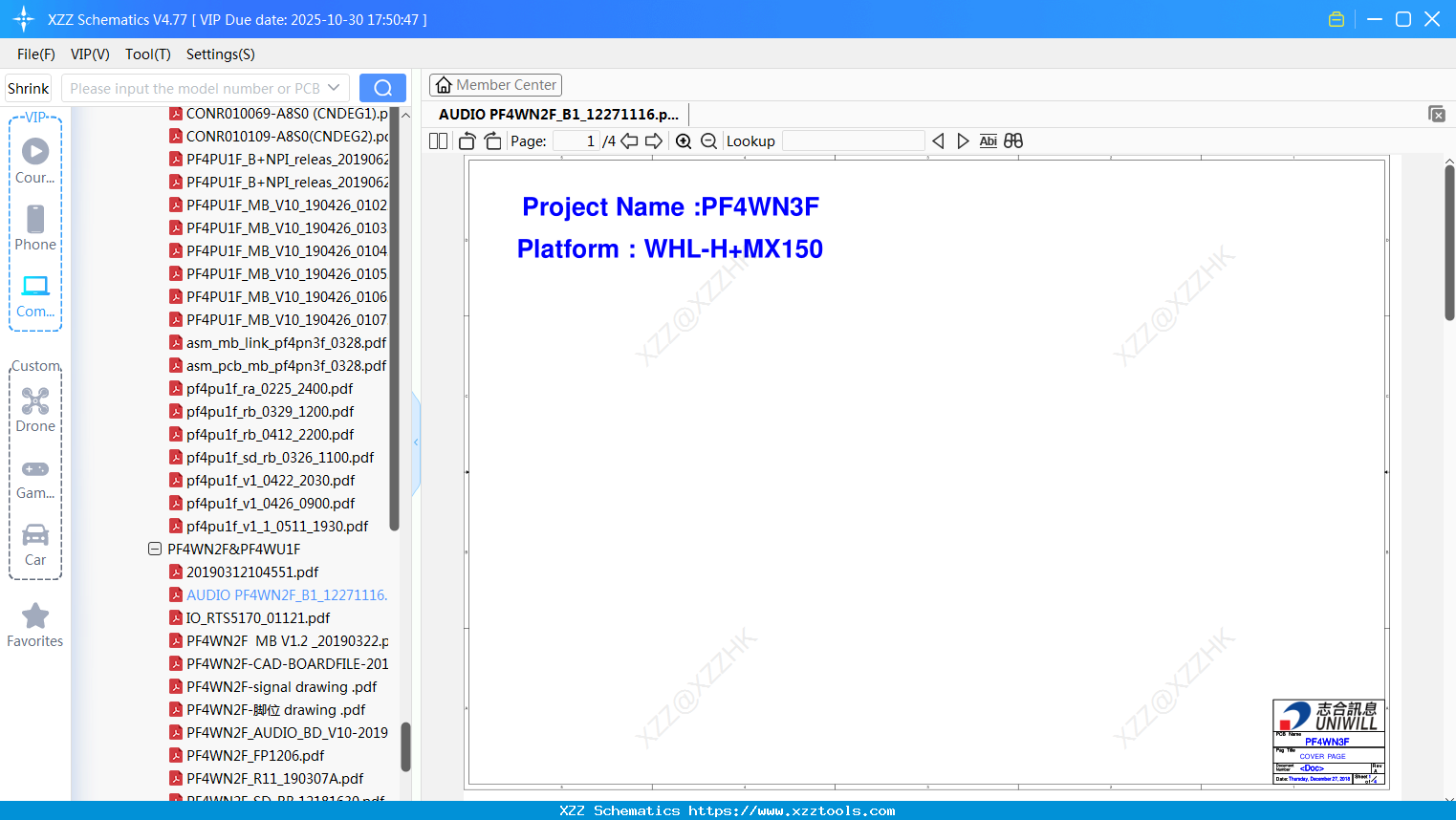 Laptop Mechrevo AUDIO PF4WN2F_B1_12271116